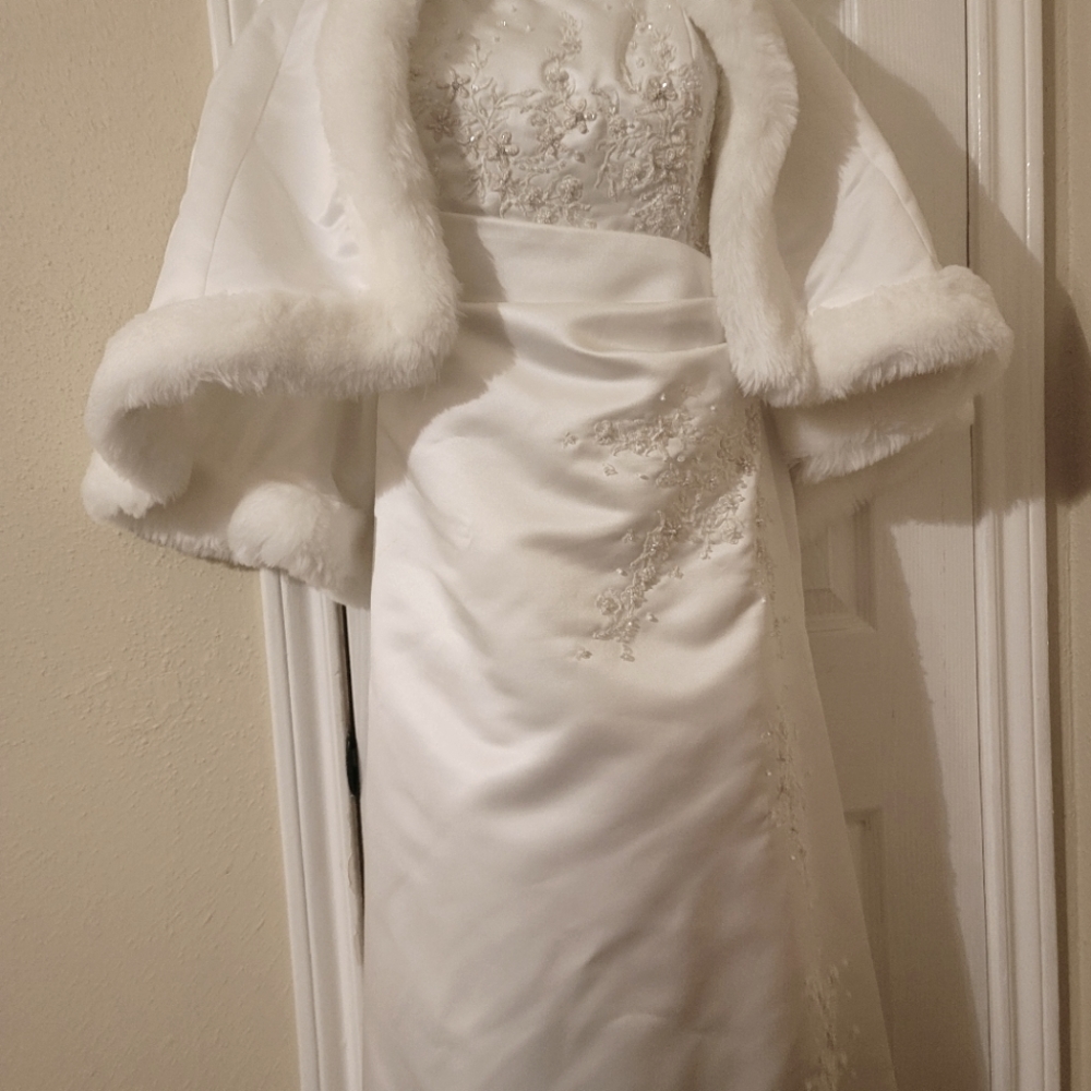 David's Bridal,  Michael Angelo wedding grown.